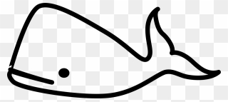 Whale Clip Art Black And White - Png Download