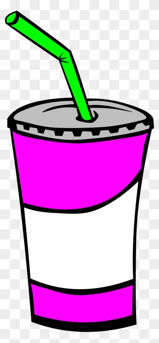 Fast Food Drinks - Soda Clipart Black And White - Png Download
