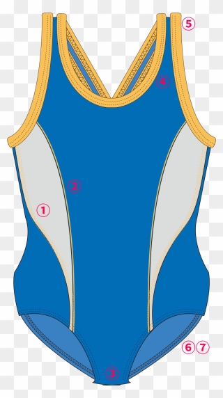 Transparent One Piece Swimsuit Clipart - Png Download