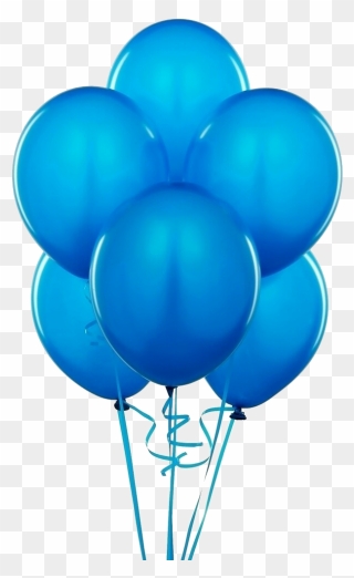Balloon Clip Art Transprent - Blue Balloons Transparent Background - Png Download