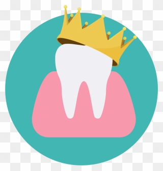 Tooth With Crown Png Clipart