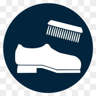 Image Of A Shoe And A Brush - Shoe Polish Icon Png Clipart
