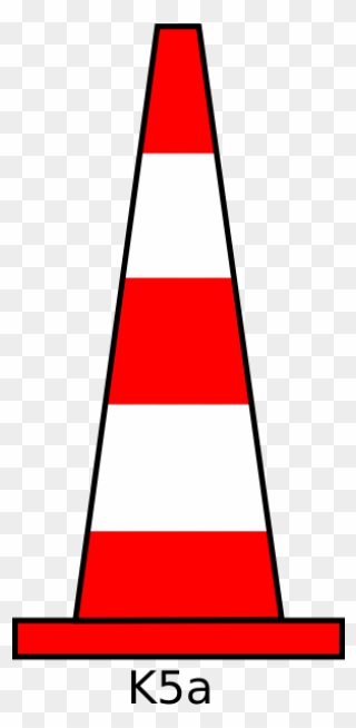Traffic Cone Color Vector Drawing - Traffic Cone Clipart