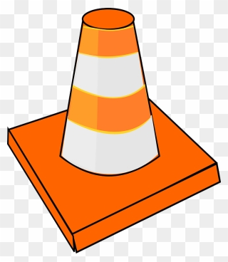 Traffic Cone Clipart - Cartoon Traffic Cone Png Transparent Png