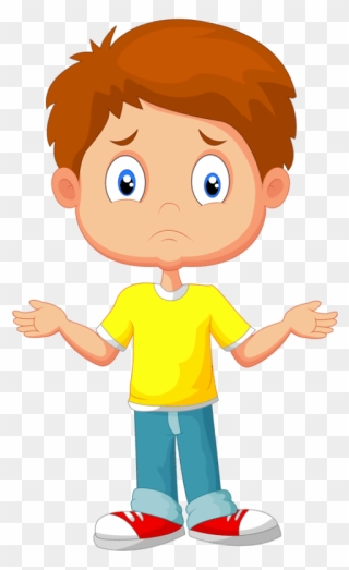 Transparent Confused Child Clipart - Lost Child Clip Art - Png Download