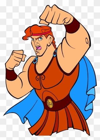 Hercules Clipart Fighting - Hercules Cartoon Png Transparent Png
