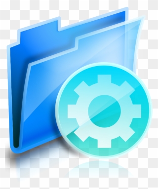 Files In Folder Bw Clip Art Download - Icon File Manager - Png Download