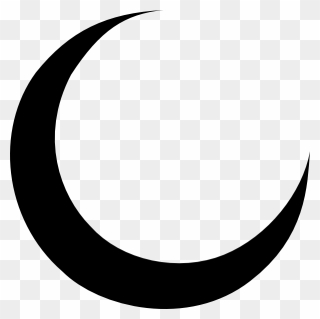 Silhouette Crescent Moon Clipart