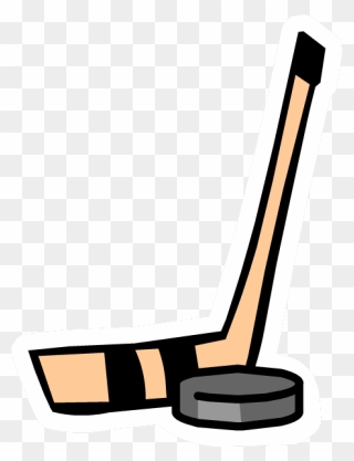 Hockey Stick And Puck Clipart - Png Download