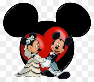 Married Mickey Mouse Couple Clipart