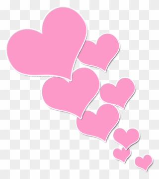 Pink Color Heart Clip Art - Heart Pink Clipart Transparent Background - Png Download
