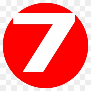 7 Number In Red Circle Clipart