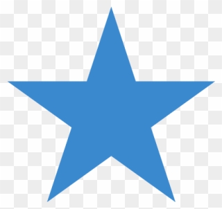 Blue Star - Inverted China Flag Clipart