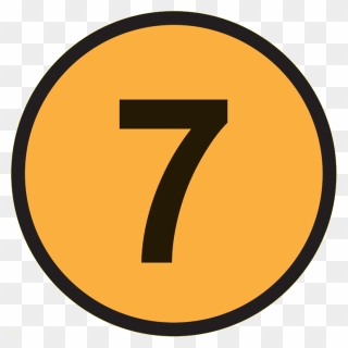 Vet 7 - Number 7 In Circle Clipart