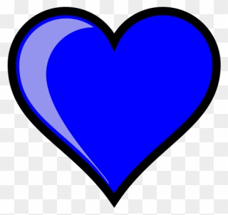 Blue Heart Svg Clip Arts - Heart - Png Download