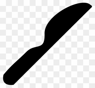 Svg Png Icon Free - Butterknife Black And White Clipart Transparent Png