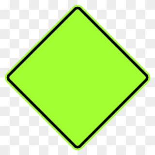 File Diamond Warning Sign - Rhombus Png Clipart