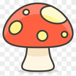 Mushroom Emoji Clipart - Cartoon Mushroom - Png Download