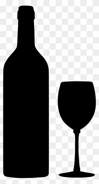 Wine Bottle And Glass Svg, Hd Png Download - Wine Bottle And Glass Svg Clipart