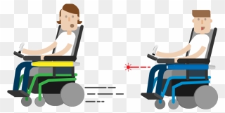 Wheelchair Lasertag - Sitting Clipart