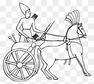 Chariot Drawing Easy - Drawing Ancient Egyptian Chariot Clipart