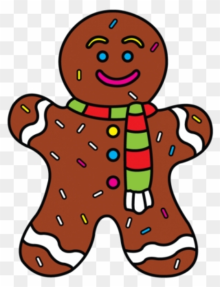 Drawing Of Gingerbread Man Clipart