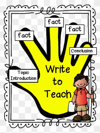 Give Me Five Informative Writing Clipart
