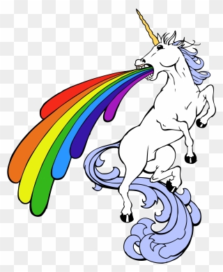 Unicorns And Rainbows Clipart