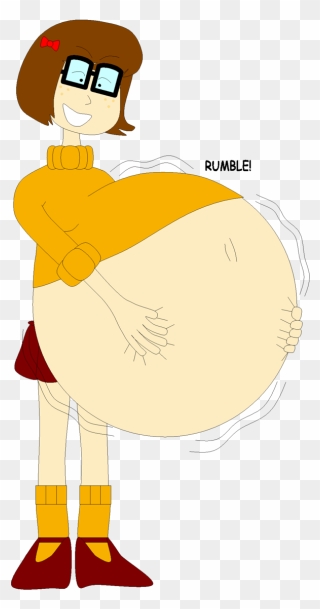 Full Clipart Stomach Full - Velma And Daphne Fanart - Png Download