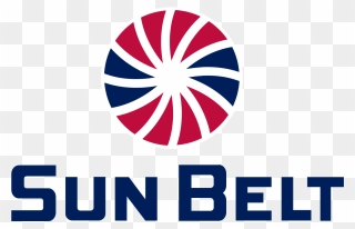 Sun Belt Logo In South Alabama Colors - Sun Belt Conference Clipart