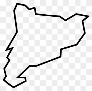 Catalonia Map Outline Clipart