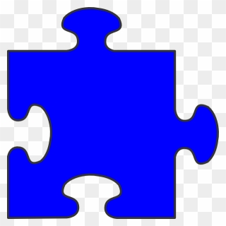 One Clipart Blue, One Blue Transparent Free For Download - Autism Green Puzzle Piece - Png Download