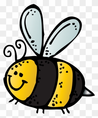 Transparent Hornet Clipart Black And White - Cartoon Bee Transparent Background - Png Download