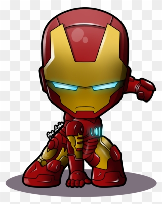 Criminal Clipart Animated - Iron Man Cute Cartoon - Png Download