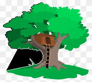 Transparent Woods Clipart - Tree House Clipart - Png Download