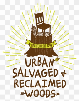 Urban Salvaged And Reclaimed Woods Logo Clipart