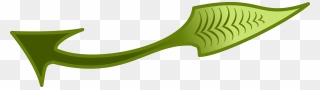Dbb // Green Leaf Arrow Clip Arts - Leaf Arrow Clip Art - Png Download