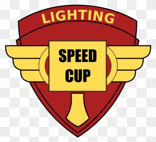 Lighting Speed Cup Vector Image - Emblem Clipart
