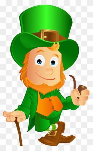 Leprechaun Clipart Png Image Library Stock St Patrick-s - Clip Art Saint Patrick Day Leprechaun Transparent Png