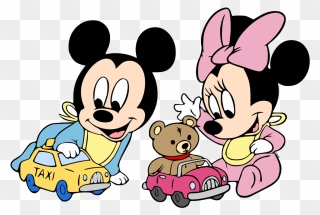 Mickey Minnie Coloring Page Clipart