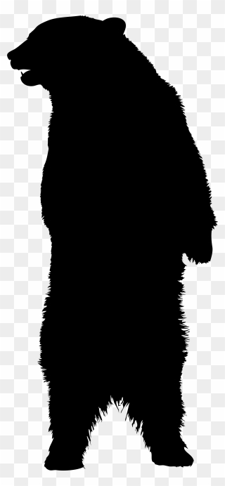 American Black Bear Silhouette Clip Art - Bear Silhouette Png Transparent
