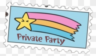 #privateparty Private Party #postit #francobollo Private - Postage Stamp Clipart