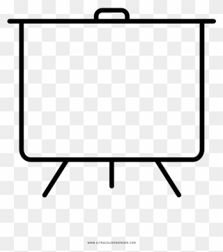 Free Easel Coloring Page Clipart