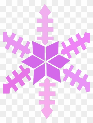 Purple Snowflake Svg Clip Arts - Colorful Snowflake Clip Art - Png Download
