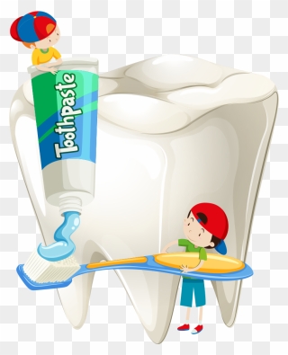 Dentist Clipart Personal Hygiene - Cartoon Toothpaste For Baby - Png Download