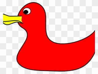 Red Rubber Duckie Clip Art - Png Download