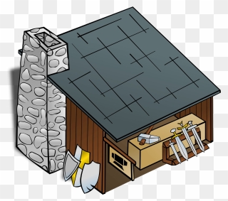 Middle Ages Blacksmith Houses Clipart