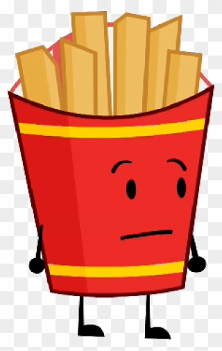 Battle For Dream Island Fries - Cartoon French Fries Png Clipart