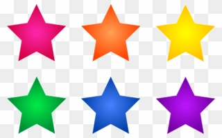 Star - Colorful Stars Clipart - Png Download