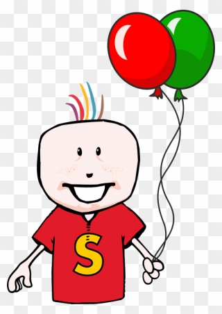 Balloon Happy Child - Birthday Boy In Png Clipart